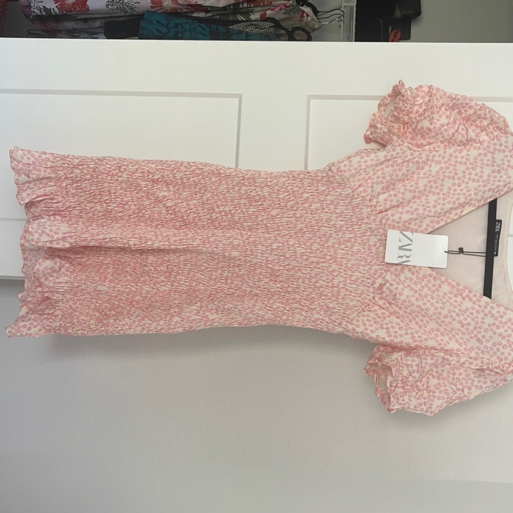 Zara flower mini dress
